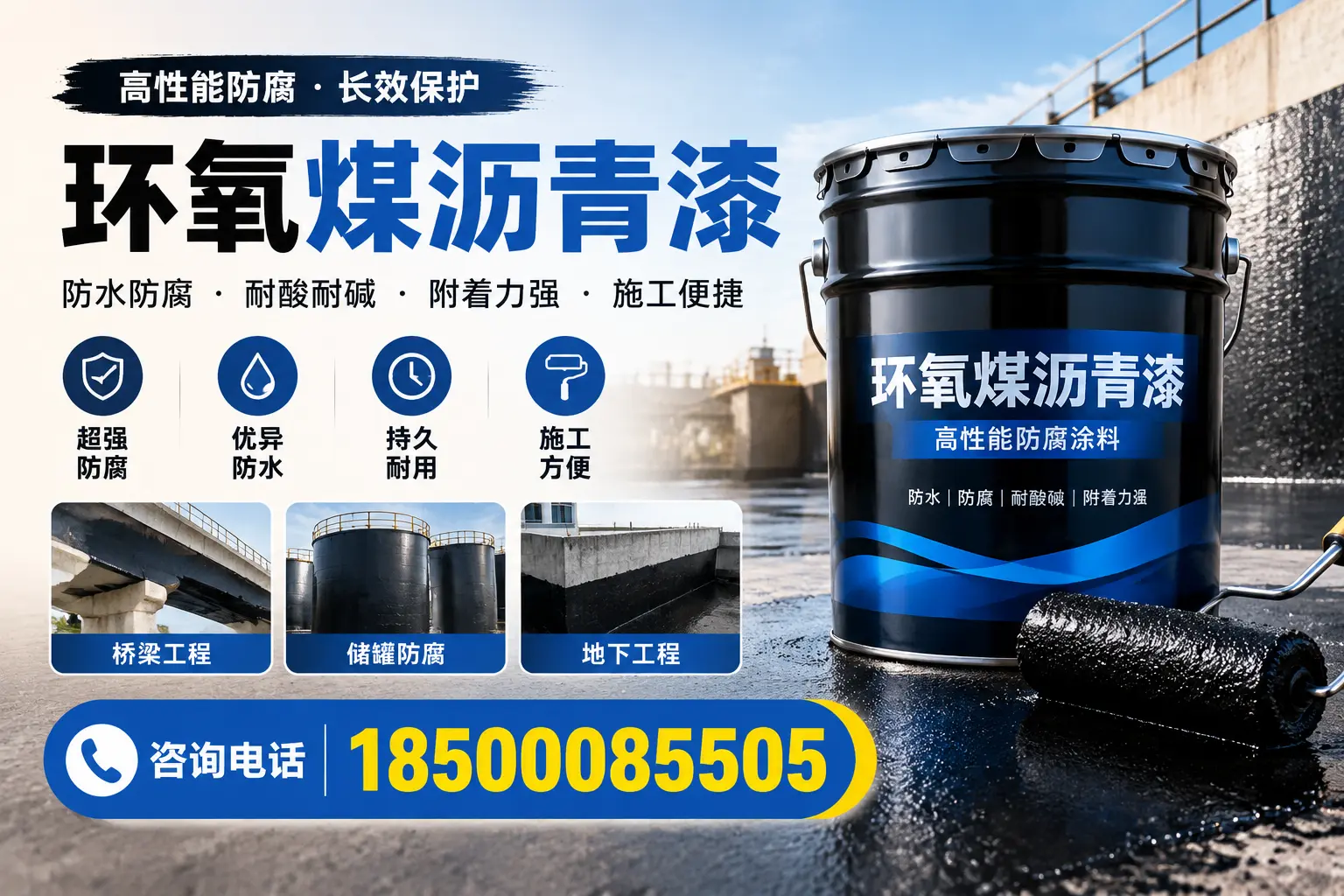 环氧煤沥青漆的成分解析，定西用户了解施工材料