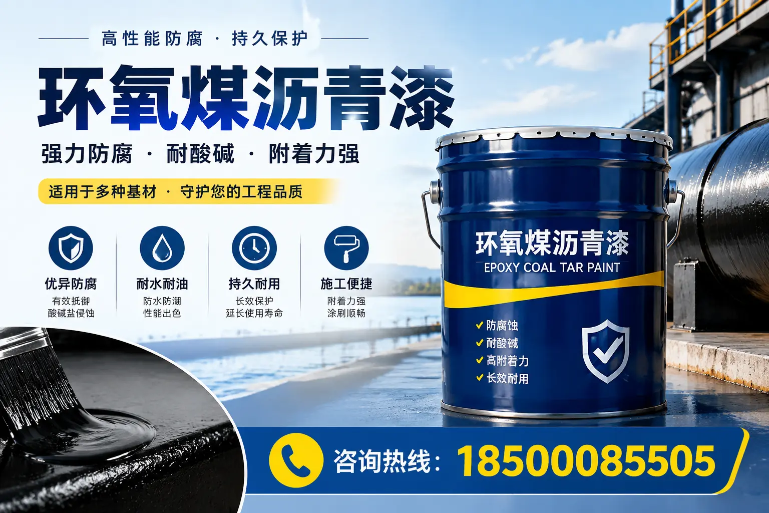 环氧煤沥青漆的施工流程详解,助力定西工程顺利完成
